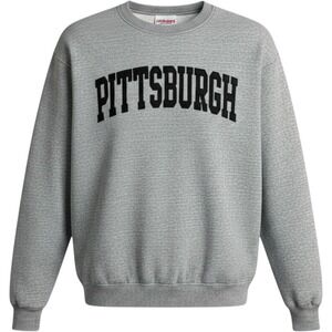 New York Popular Pittsburgh Sweatshirt Mens‎ Medium Grey Collegiate Crewneck
